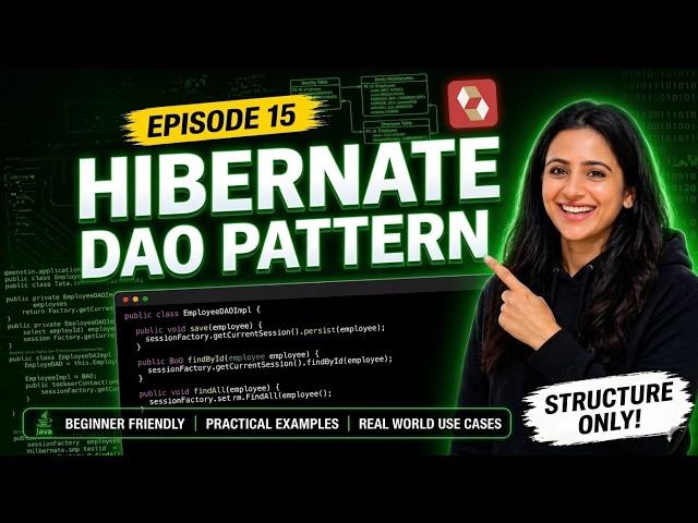 DAO Pattern in Hibernate | Interface + Implementation Explained