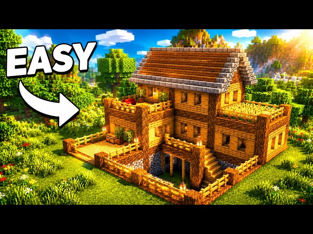 Minecraft : How to Build a Starter House for Survival / Tutorial