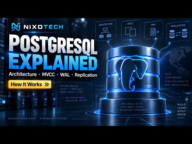 How PostgreSQL Really Works: Architecture, MVCC, WAL, Indexes & Replication
