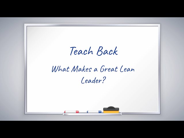 What Makes a Great Lean Leader?