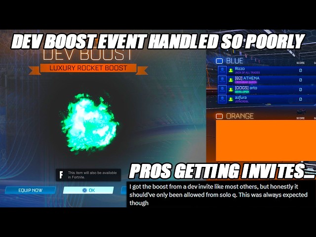 This *NEW* "Dev Boost" Has Ruined Rocket League Right Now... - Rocket League Update