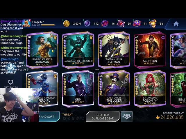Cooking Deathstroke (F2P), Cooking Classic Flash (Frog's Account)