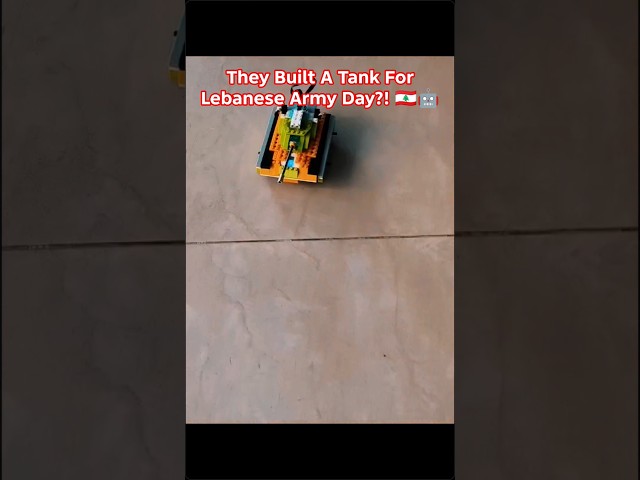 🔥 You Won’t Believe What Kids Built for Lebanese Army Day 🇱🇧🤖 | Robotic Tank & Armored Vehicle