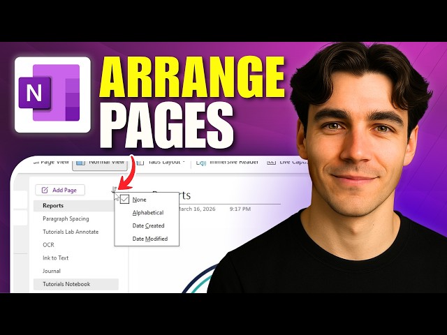 How To Arrange Notebook Pages In Onenote (Tutorial 2026)