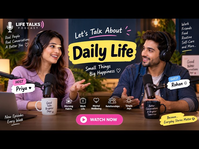 🎙️ Daily Life Conversations | Small Things, Big Happiness | Life Talks