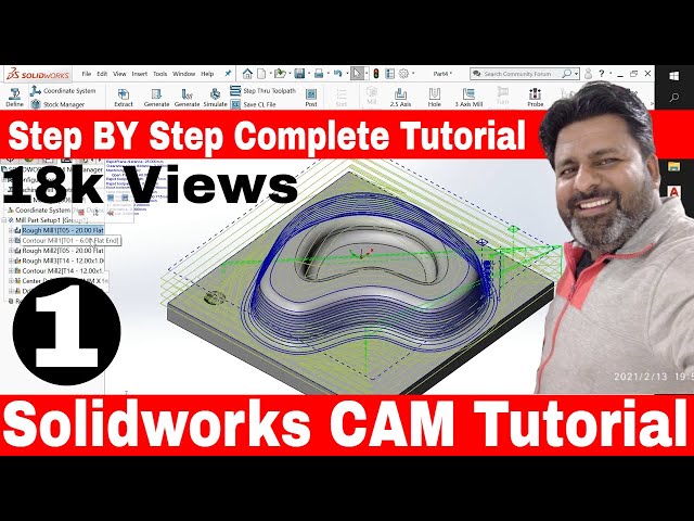 Solidworks Cam 2020 Tutorials | CNC Programming in Solidworks Cam Complete Tutorial from Start