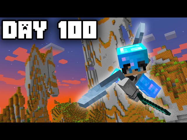 I survived 100 DAYS of Minecraft Hardcore...