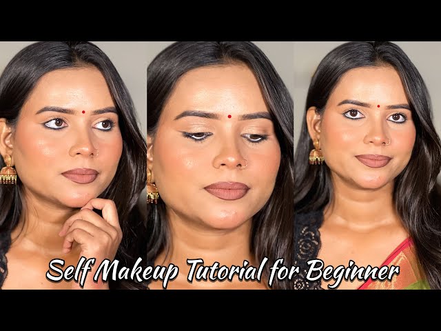 Easy self makeup tutorial for beginner❣️|| Makeup by Manisha || step by step makeup tutorial ||