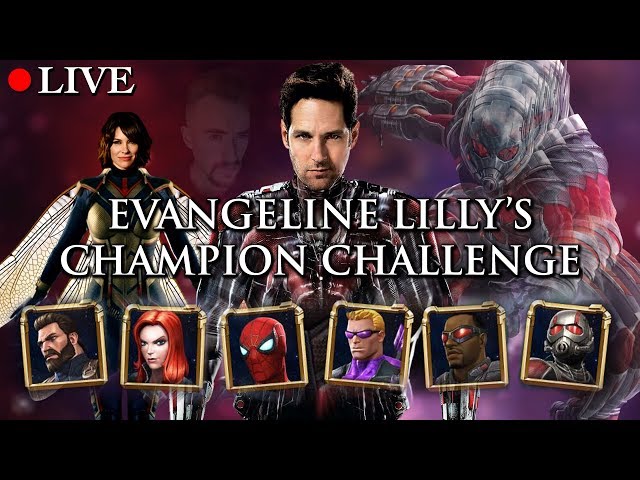 LIVE: Evangeline Lilly's Champion Challenge Part 1| Marvel: Contest of Champions