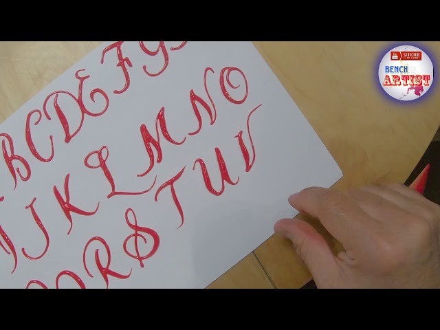 CAKE CALLIGRAPHY FOR BEGINNERS PART 1