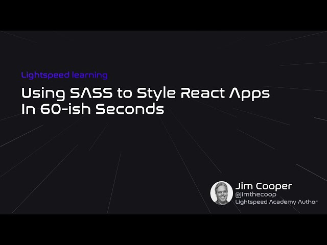 Styling React with SASS: A Beginner's Guide | React Tutorial for Beginners