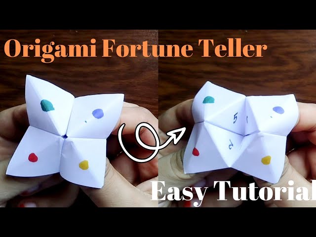 How To Make a Paper Fortune Teller - Easy Origami | Diy Paper Fortune Teller | Simple Origami Idea