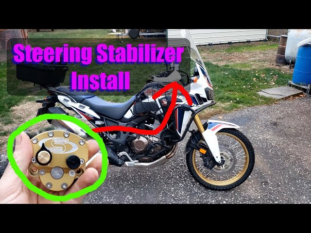 Scotts Steering Stabilizer Damper Install - Africa Twin