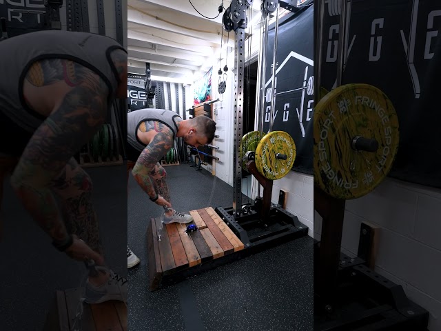 Double The Felt Load on a Cable Belt Squat! Product coming soon! #beltsquat #legday #homegym