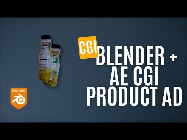 Blender + AE CGI Commercial (Juice Ad Demo) #cgi