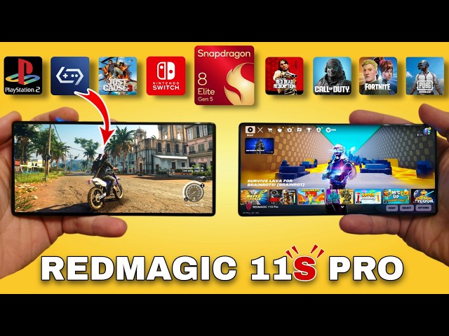 REDMAGIC 11S PRO Gaming Test -  Switch Emulator, GameHub, PUBG, Fortnite, COD