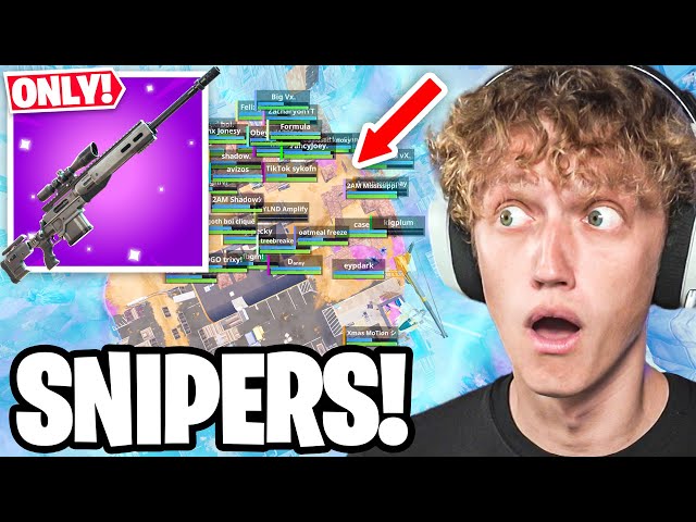 I Hosted a SNIPER Only Tournament In Chapter 7 Fortnite! (One Shot)
