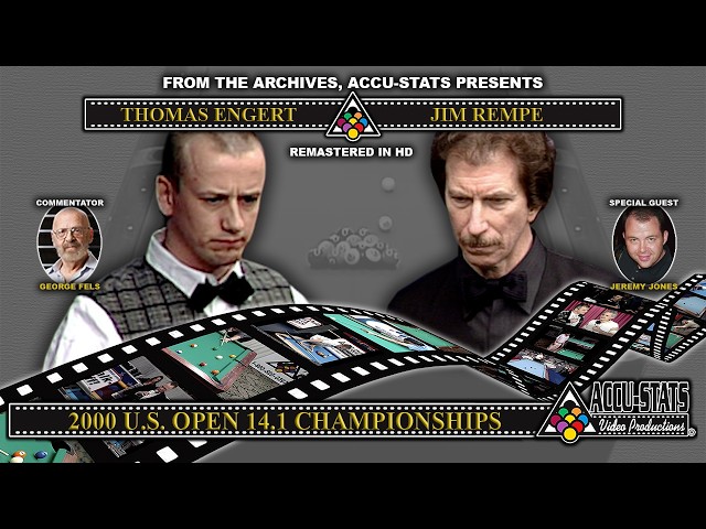 14.1 Straight Pool - JIM REMPE vs THOMAS ENGERT - 2000 US Open 14.1 Championship