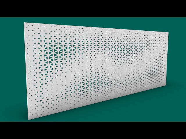 Parametric Facade by Multiple Curve Attractors |Grasshopper For Architecture Tutorial |