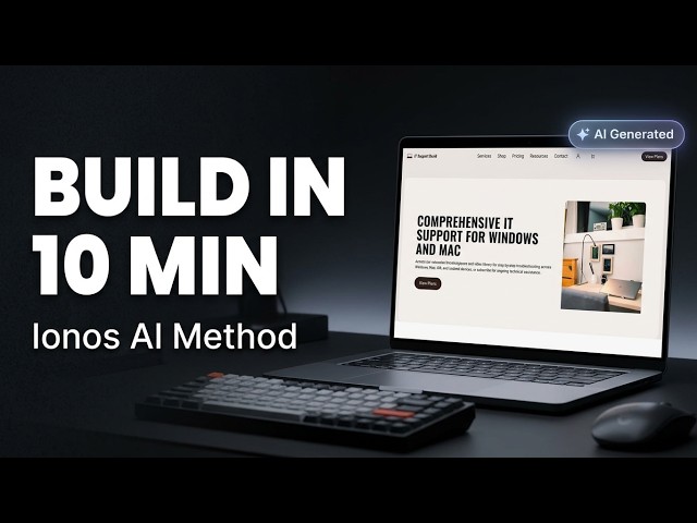 Create a Professional WordPress Site FAST with Ionos AI (No Tech Skills Needed)