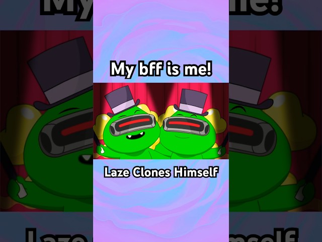 My BFF is my clone | Laze Clones Himself | Wooshbone Academy #shorts