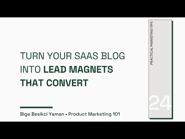 The SaaS Blog Strategy That Turns Readers Into Customers