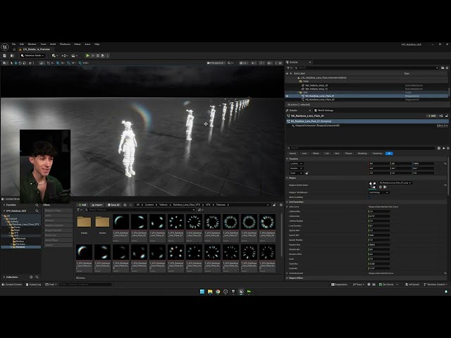 Rainbow Lens Flares in Unreal Engine