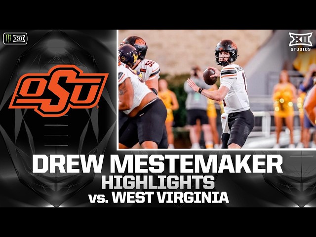 Drew Mestemaker Highlights vs. West Virginia | 2026 Monster Energy Big 12 Football
