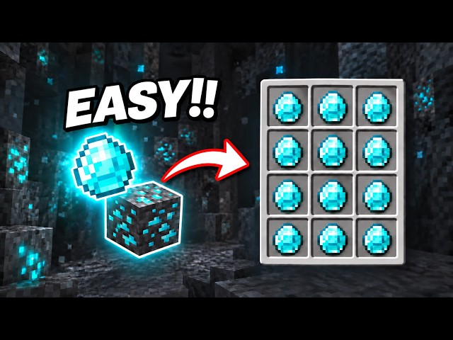 The EASIEST Way to Find Diamonds in Minecraft Bedrock