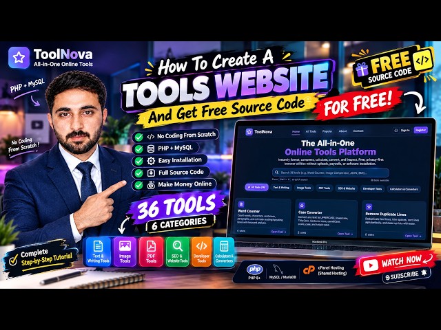How To Create A Tools Website And Get Free Tools Source Code For Free  ToolNova 36+ PHP Tools