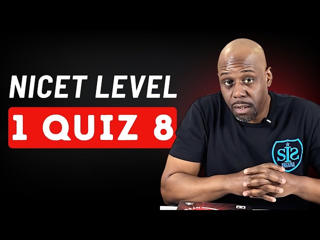 NICET Level 1 Quiz 8 | Fire Alarm Practice Questions