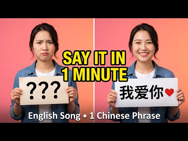 "I Love You" in Chinese ❤️ Learn 我爱你 (Wǒ Ài Nǐ) with an English Song
