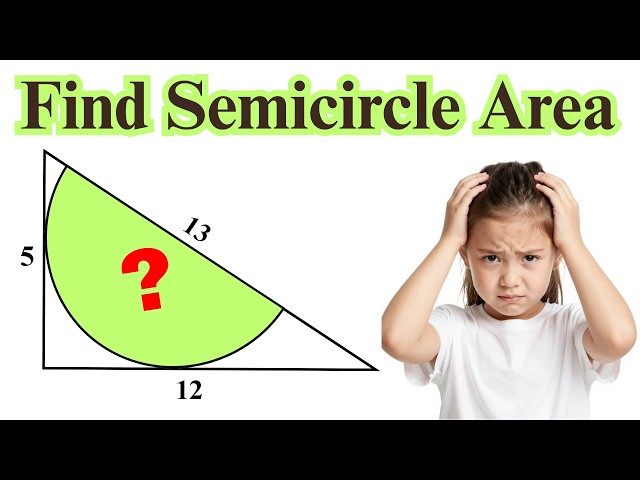 Find the AREA of The Semicircle l Only 1% Solve this!