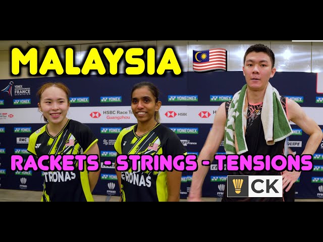 Malaysia Badminton Players Rackets Strings & Tension - Lee Zii Jia Aaron Chia Soh Wooi Yik etc.