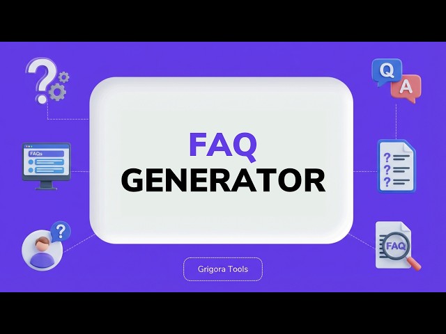 FAQ Generator | Enter Blog Topic & Get AI-Created Questions and Answers Instantly