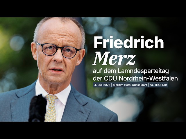 #MerzSpeech: Chancellor Candidate Friedrich Merz at the North Rhine-Westphalia CDU State Party Co...