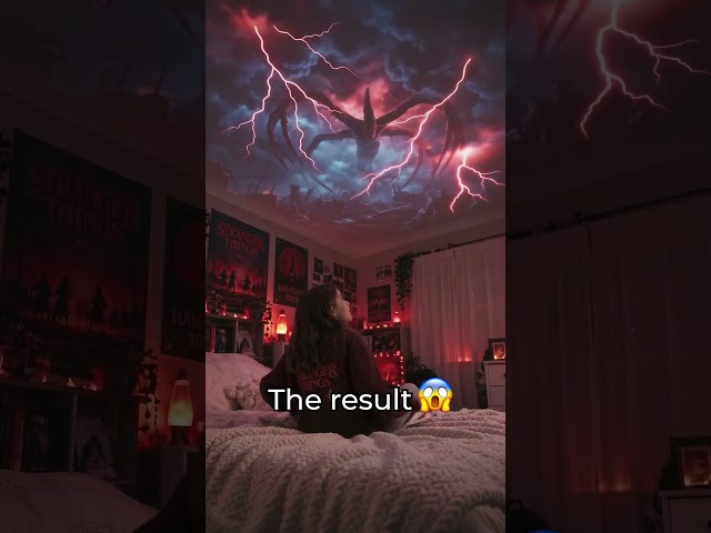 👻✨ Bring the Stranger Things vibes into your room! 🎬🔴 Link in bio! 🕸️#StrangerThings #spookyseason