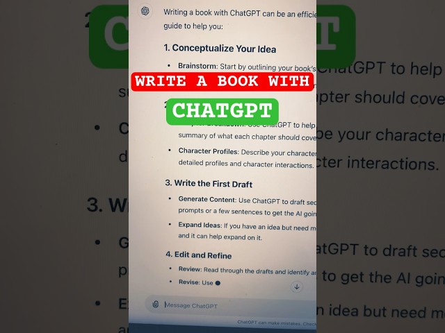 EXACTLY How to Write a Book with ChatGPT ✍🏾 #kdp #selfpublish