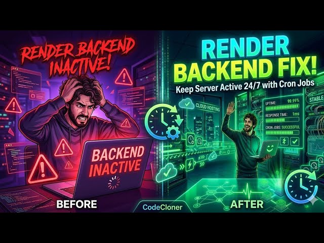 Render Backend Sleeping? Fix It FREE with Cron Jobs! 🚀