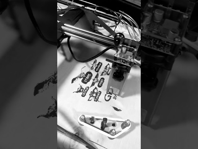 Laser etching Gremlins homebrew custom pinball machine playfield #laserengraving #Atomstack #pinball