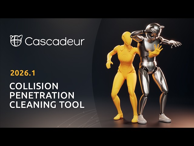 Collision Penetration Cleaning Tool | Cascadeur 2026.1