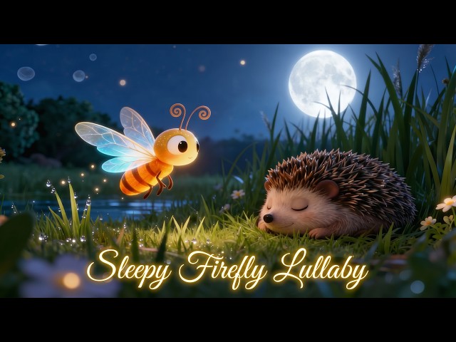 Sleepy Firefly Lullaby 🌙✨ | Calm Bedtime Song for Babies & Toddlers | Sleep Music for Kids