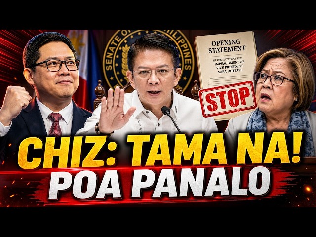 GOOD NEWS! CHIZ PINATIGIL SI DE LIMA SA TRIAL—POA, PANALO SA OBJECTION! RESIBO