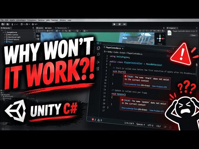 The ISSUE with learning UNITY PROGRAMMING