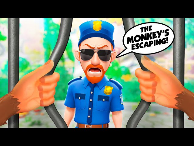 MONKEY ESCAPES From the ZOO Using A Secret Passage! - I Am Monkey VR