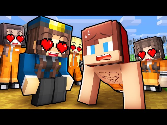Prisoner JJ Attracted Attention with Push-Ups in Prison's Backyard - Minecraft Animation with Mikey