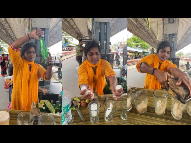 Amazing Soda Lady in India | Superb Skill 😱😱