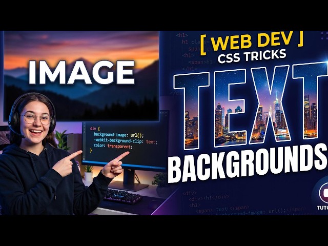 How to Create Text Background Image Effect (CSS & HTML)