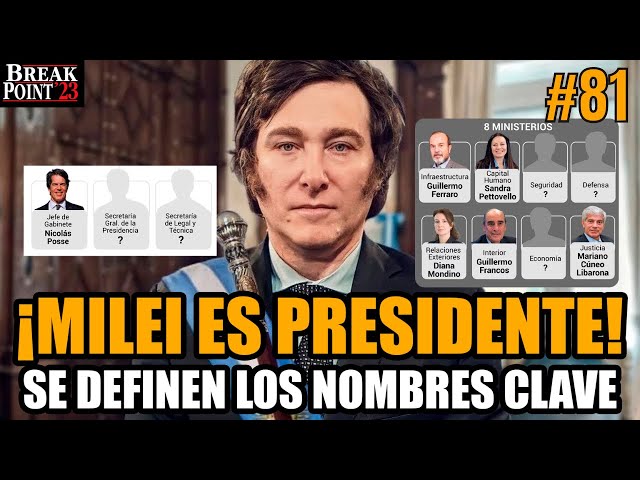 MILEI PRESIDENT'S MINISTERS! Who's Confirmed? | BREAK POINT S4 E81