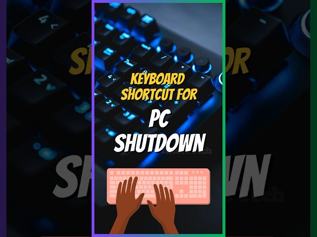Keyboard Shortcut - PC Shutdown! 🔴 #shorts